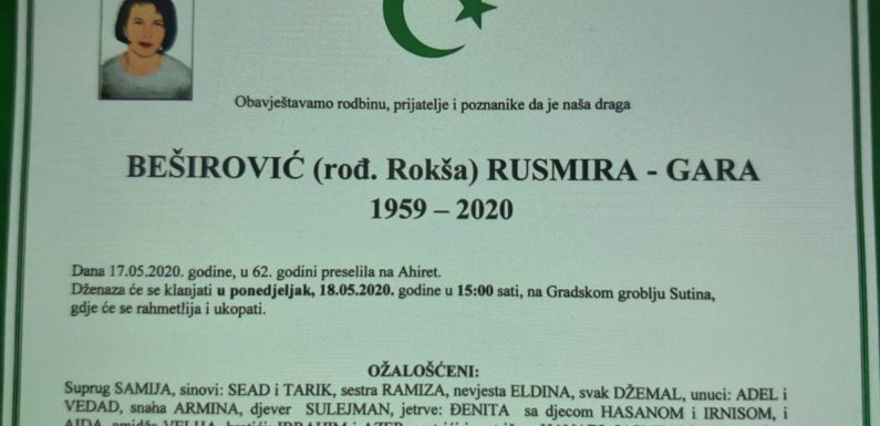 Preselila Rusmira Beširović